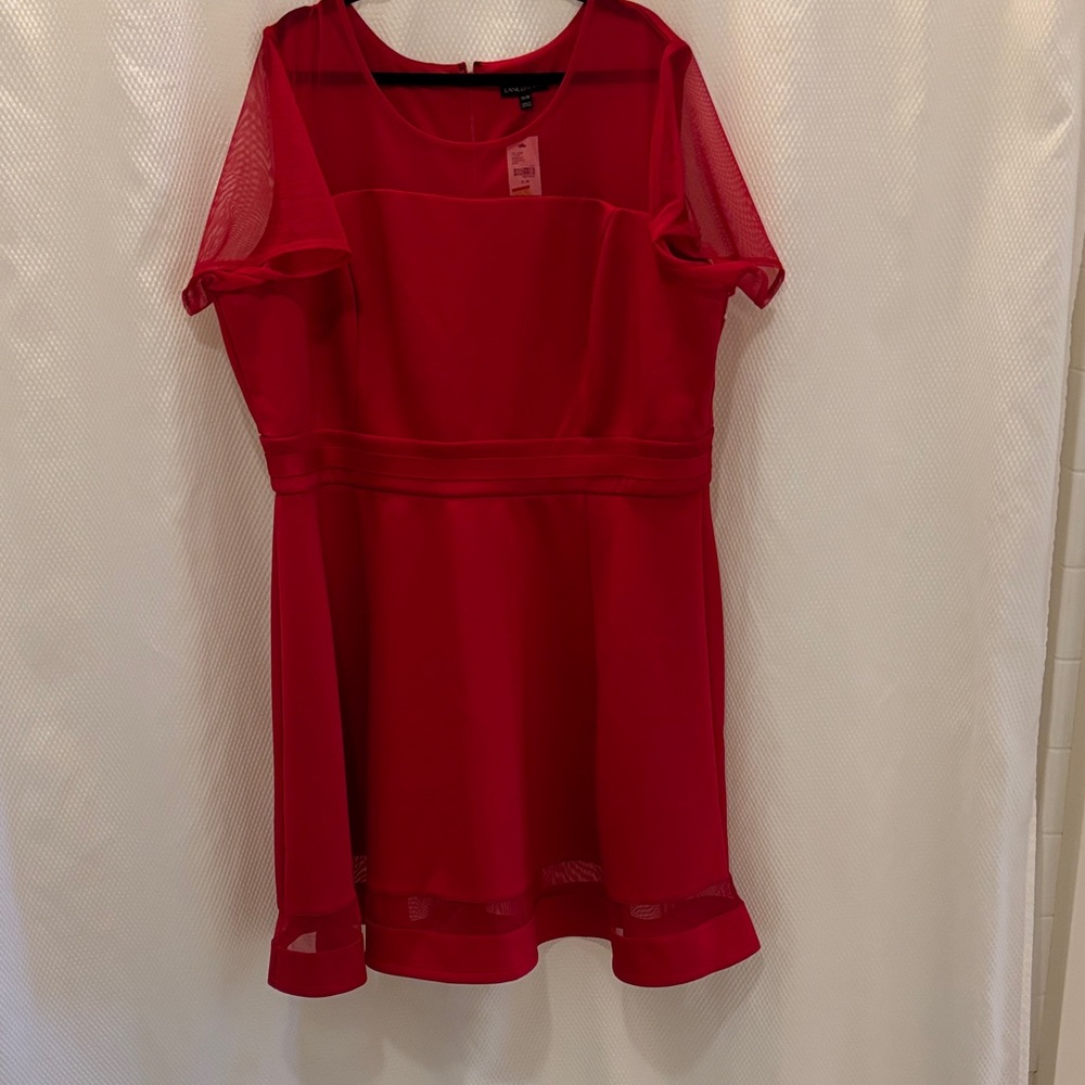 Lane Bryant Red knee length Dress